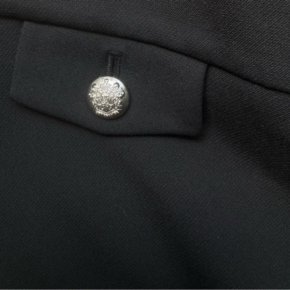 VERONICA BEARD Renzo Crest Black Button Dress Pants 12 - Picture 8 of 12